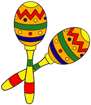 Welcome 7 Days A Week - Maraca Clip Art Png (421x412)