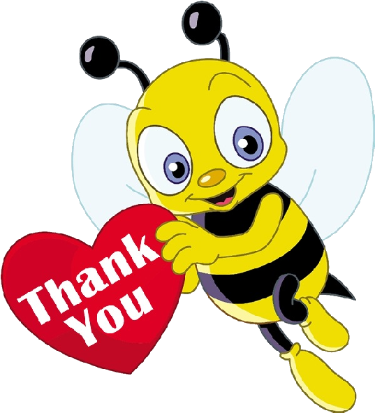 Bees Clipart Transparent Background - Cute Bee Cartoon (600x600)