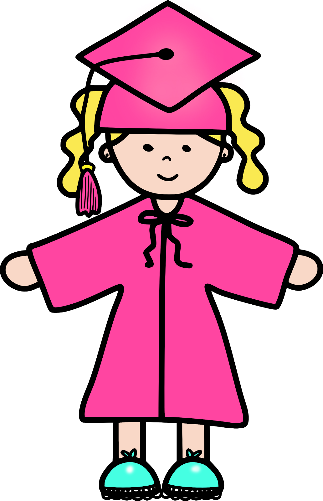 Kindergarten Clipart - Girl Kindergartens Clipart (1032x1600)