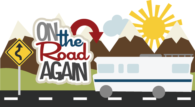 On The Road Again Svg Scrapbook File Vacation Svg Files - Road Again (762x419)