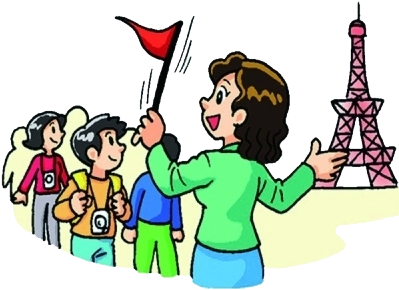 Tour Guide Museum Clip Art - Tourist Guide Clipart (500x500)