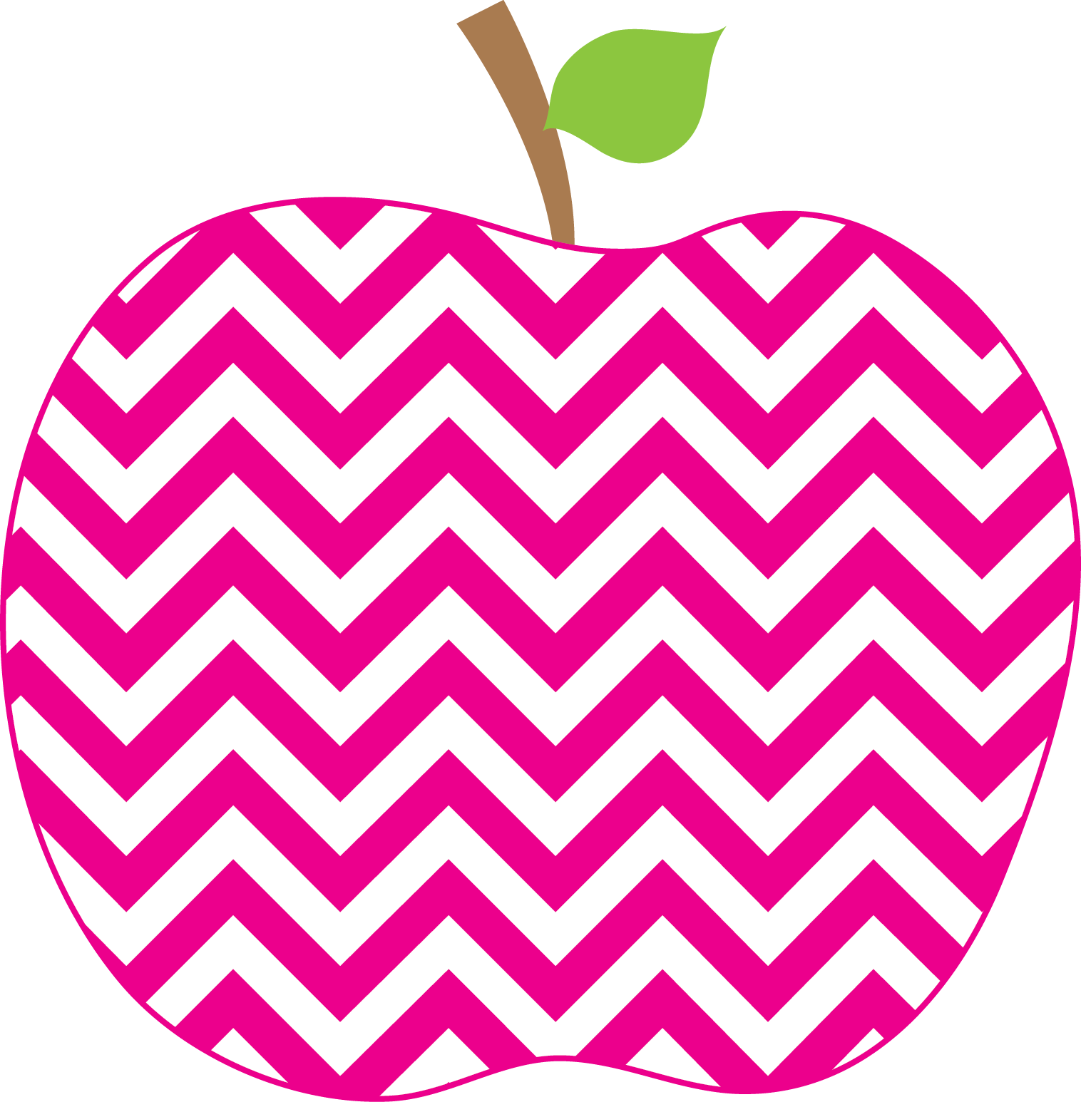 Apple - Chevron Apple Clip Art (1516x1546)