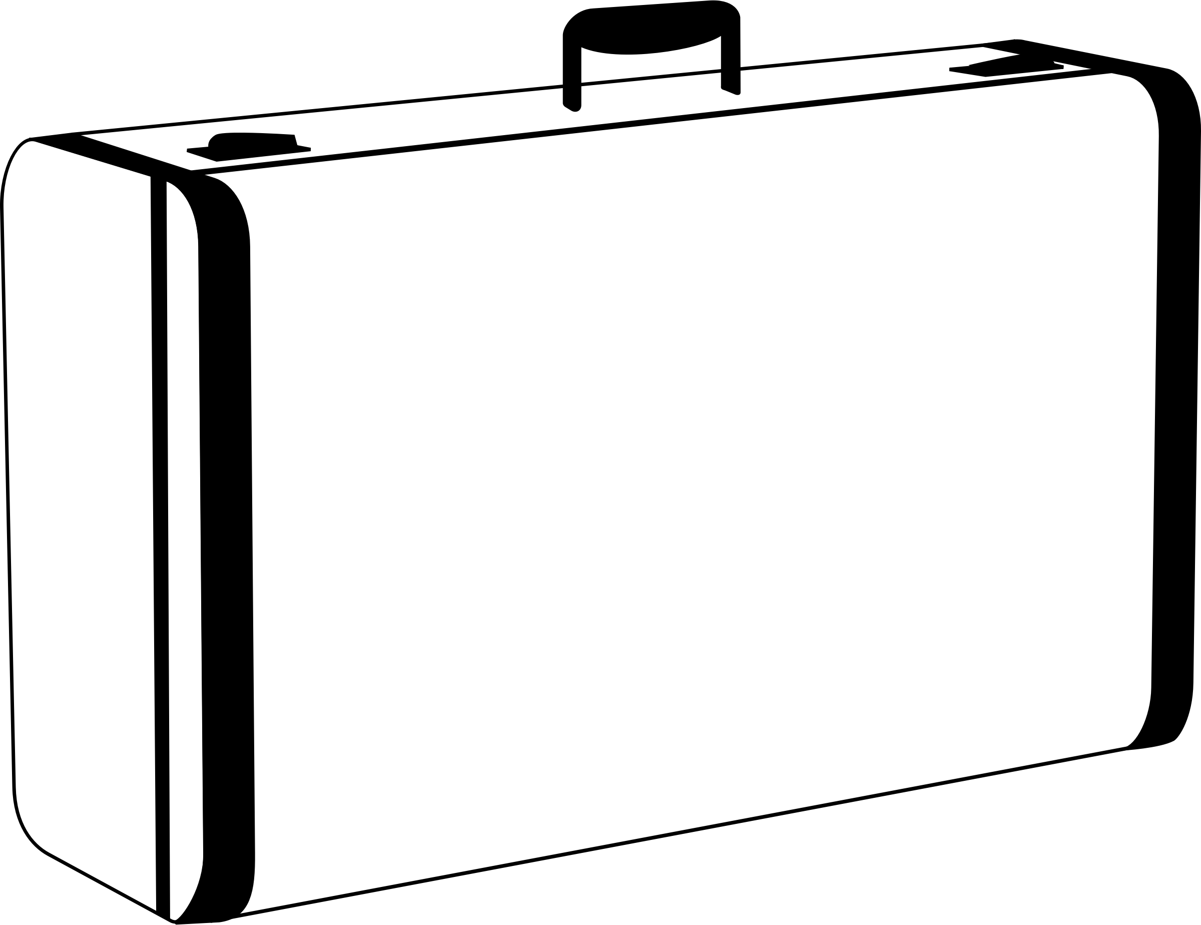 Suitcase - Clip Art Suitcase (2400x1848)