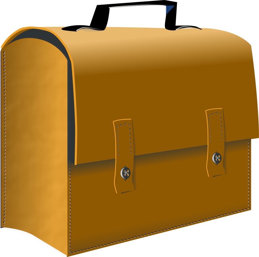 Leather Suitcase Png Images - Business Bag Clip Art (900x892)