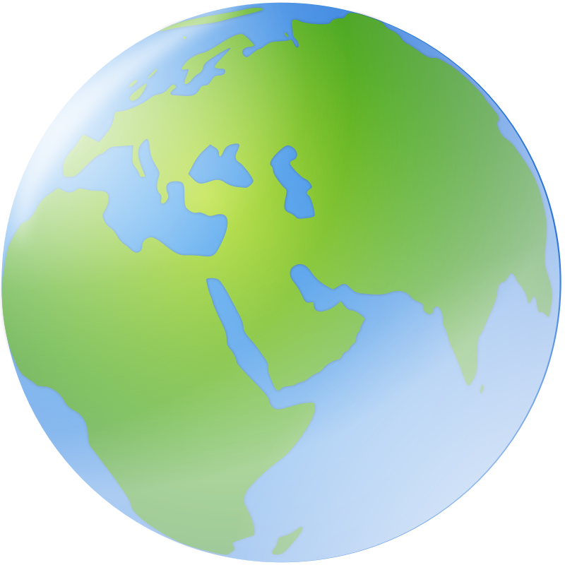 Clipart - World Globe - Earth (800x800)