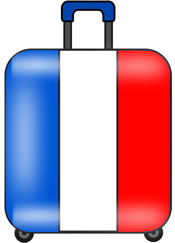 Travel Luggage Clipart - Suitcases Clipart (566x800)