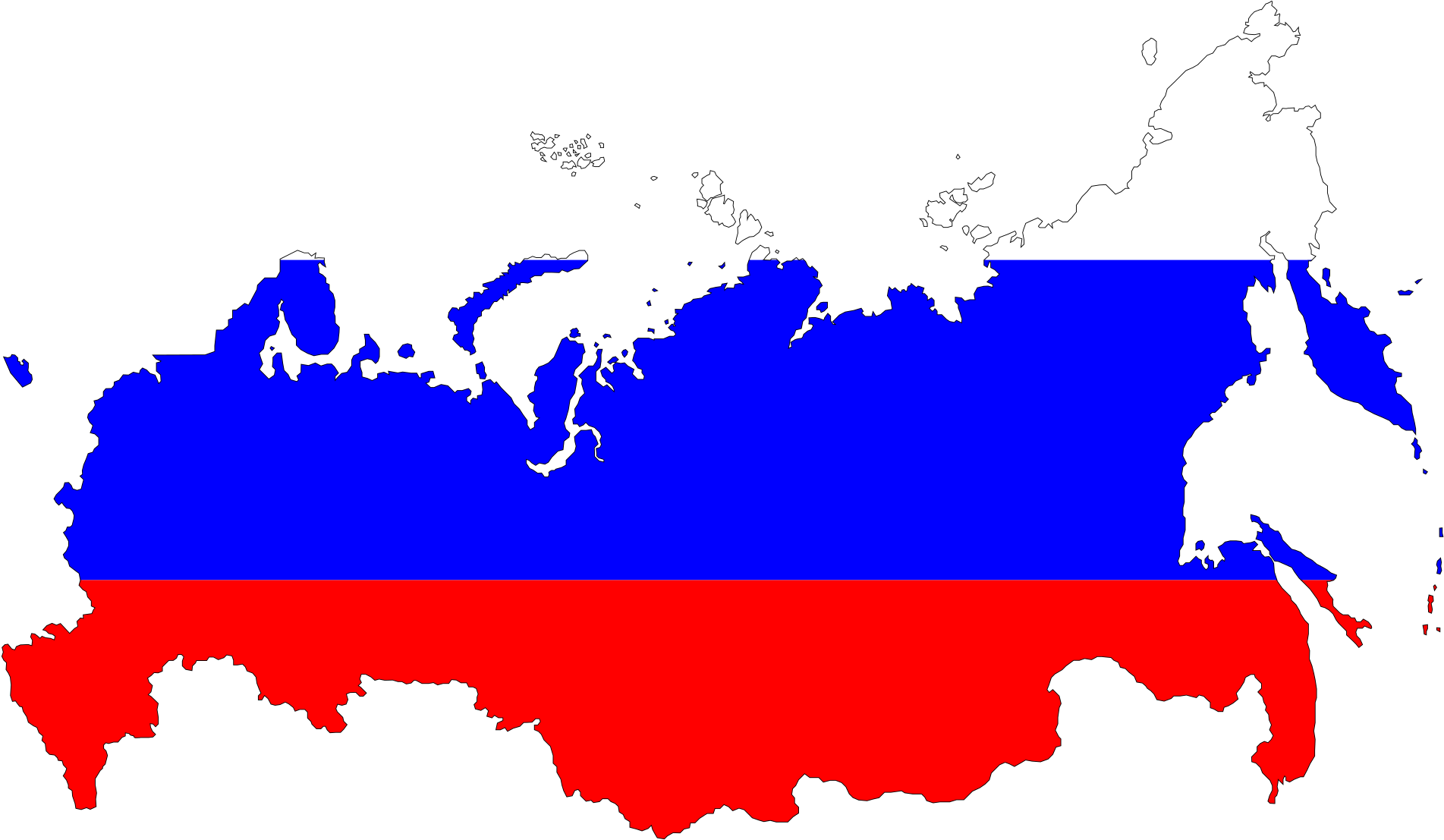 Russian Clip Art - Clip Art Russia Map (2000x1154)