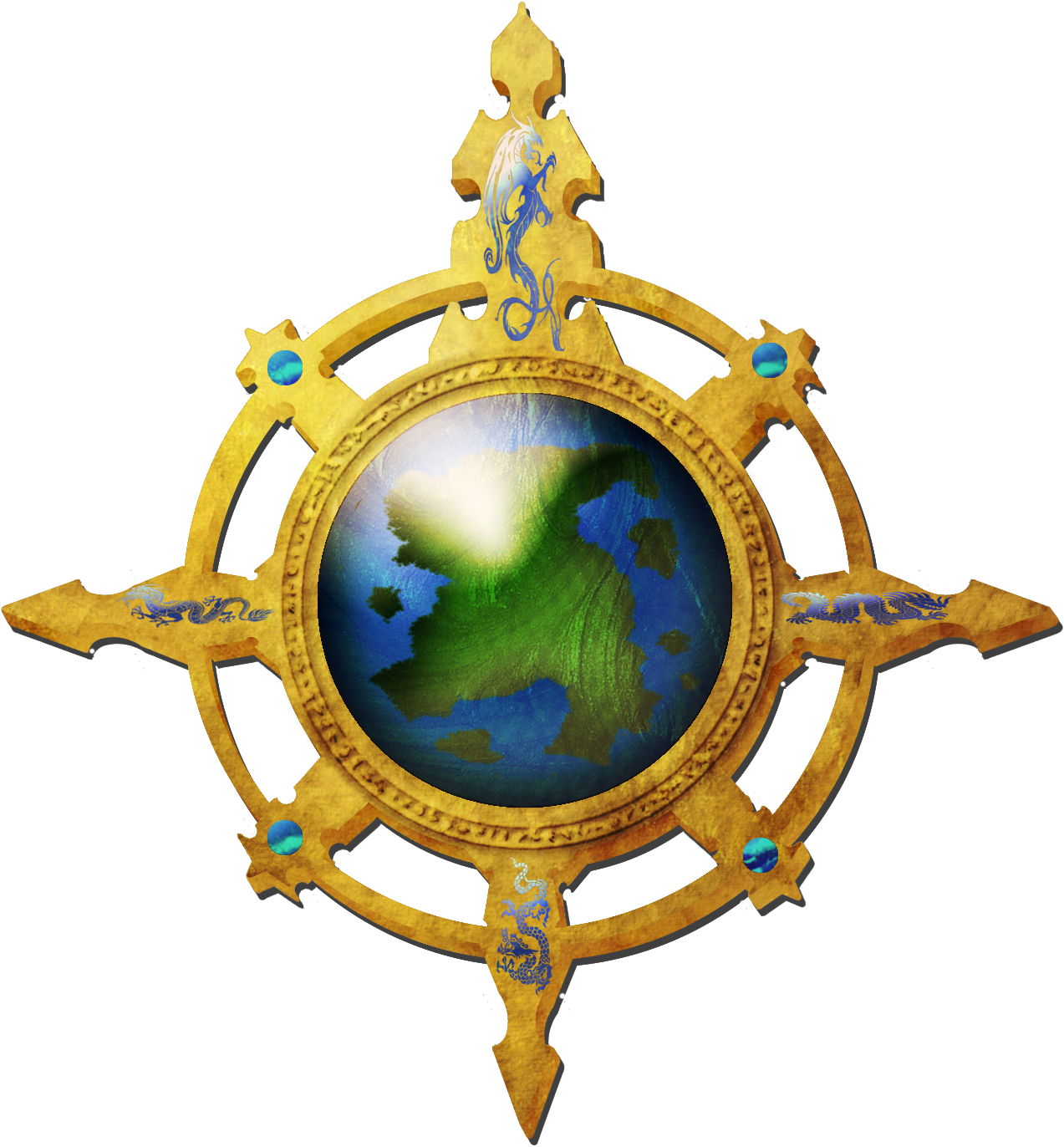 Compass Rose For Kids - Fancy Compass Rose (1350x1425)