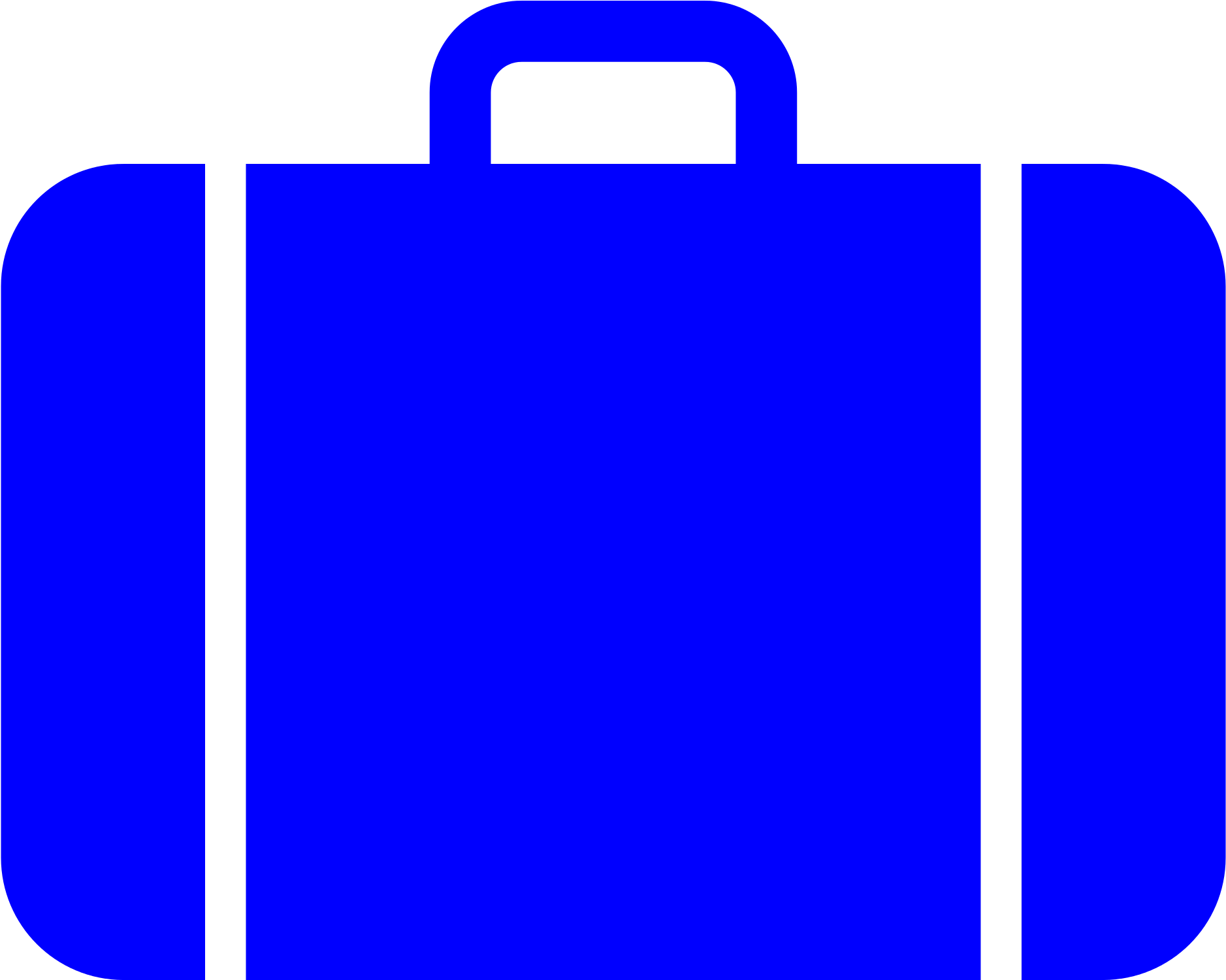 Open - Blue Suitcase Icon Png (2000x2000)