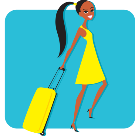The - Black Woman Clip Art (445x450)
