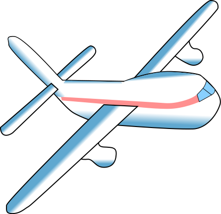 Travel - Clear Background Airplane Transparent Background (446x433)