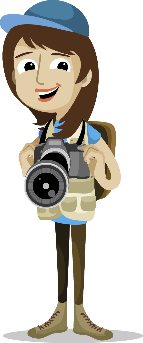 Photography Photographer Clip Art - Mujer Animada Png (586x1400)