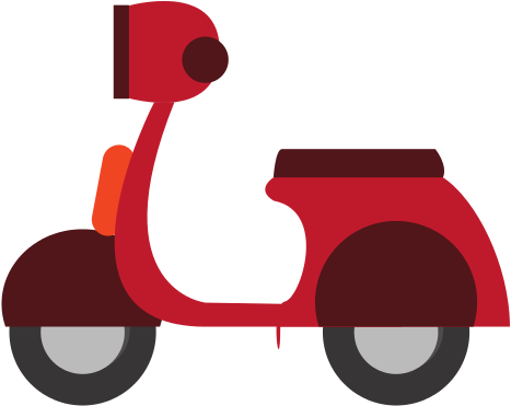 Red Motorcycle Travel Transport Icon - Transport (550x550)