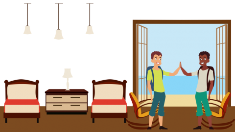 Travel World Making For Exciting Stay-cations - Share A Room Clipart (480x270)