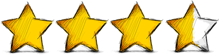 Five Stars - Star Rating For Book (900x200)