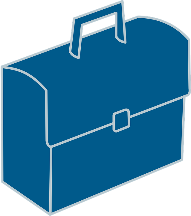 Bag Clipart Briefcase - Brief Case Clipart (639x720)