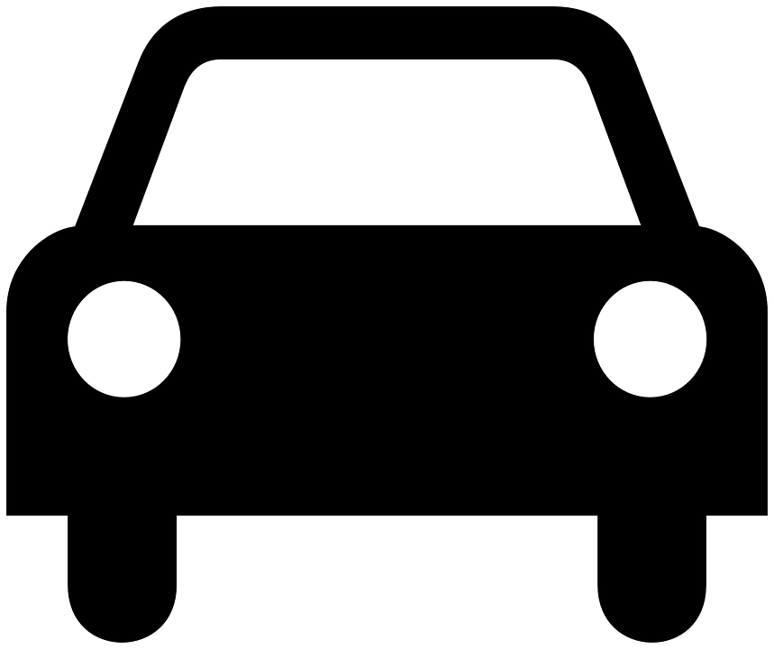 Car Icon Symbols - Car Icon Png (859x720)