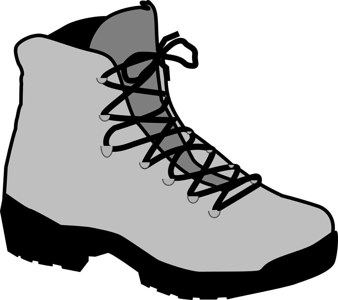 Clip Art Hiking Boots Clipart - Hiking Boots Clipart (1280x1136)
