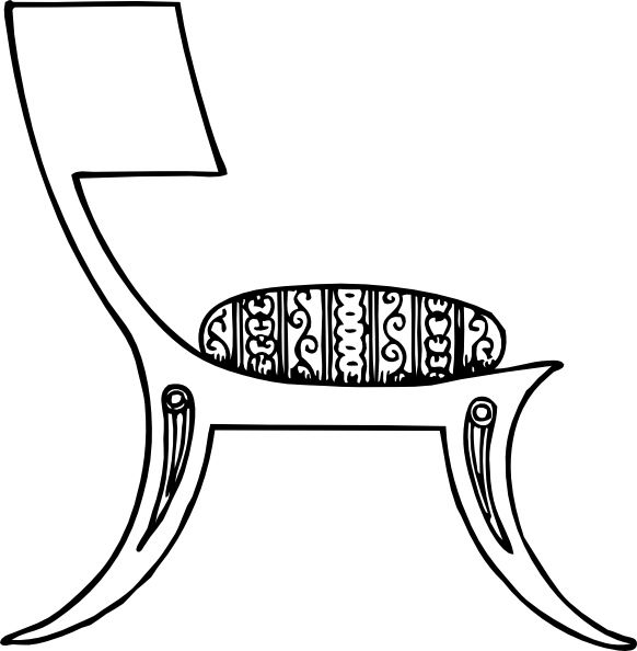 Greek Chair Clip Art At Clipart Library - Chair Clip Art (582x594)