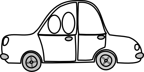 Family Car Clipart - Cars Black And White (1280x640)