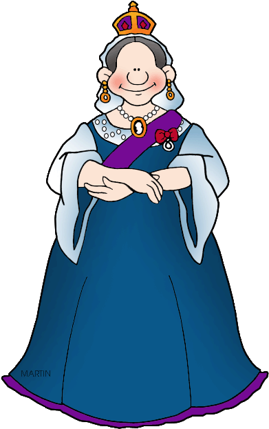 Queen Victoria - Philip Martin Clipart Queen (460x648)