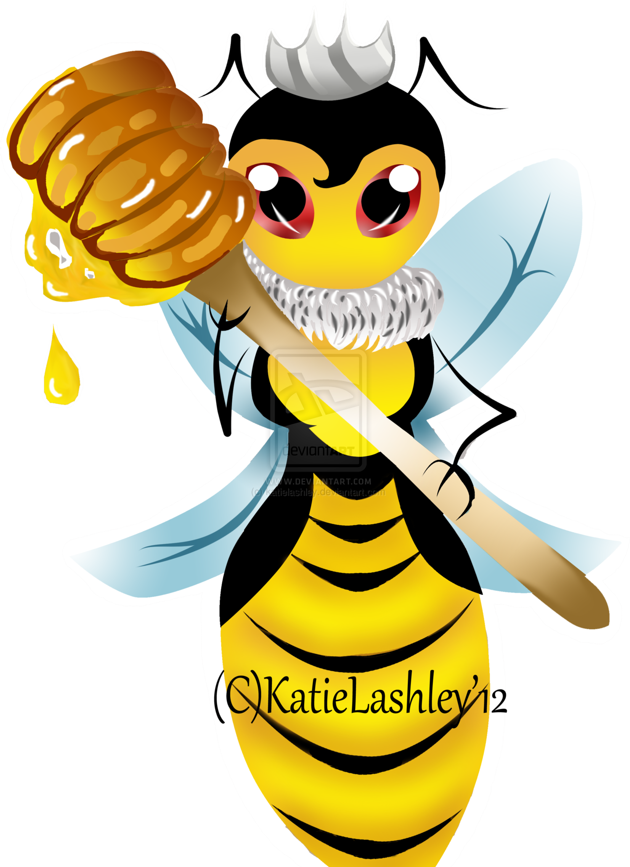 Bee Queen Clipart - Queen Bee (1280x1805)