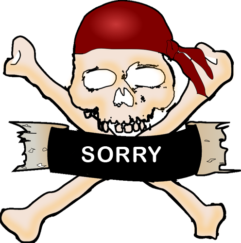 Please Don't Take A Lifetime Just To Say Sorry - Pirates Skull And Crossbones Tile Coaster (496x500)
