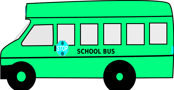 Pink Clipart School Bus - School Bus Clip Art (600x311)