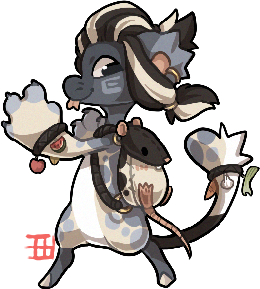 Rat By Griffsnuff - Cartoon (559x652)