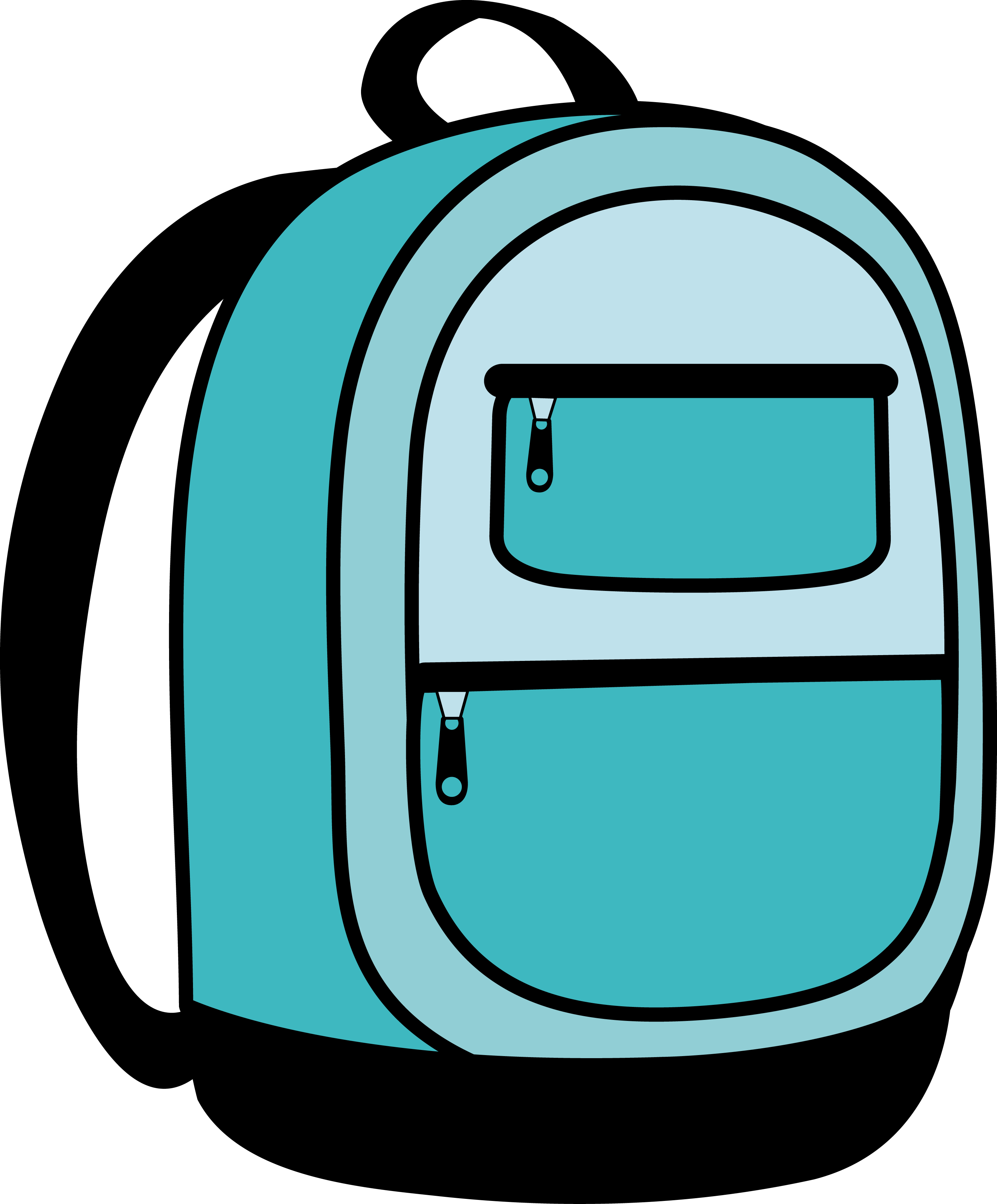 School Backpack Clipart Free Clipart Images - Clip Art Backpack (2919x3525)
