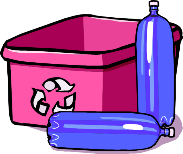 Recycling Clip Art - Recycle Bin (600x507)