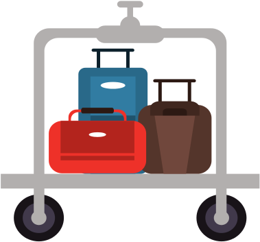 Luggage Cart - Vector Graphics (550x550)
