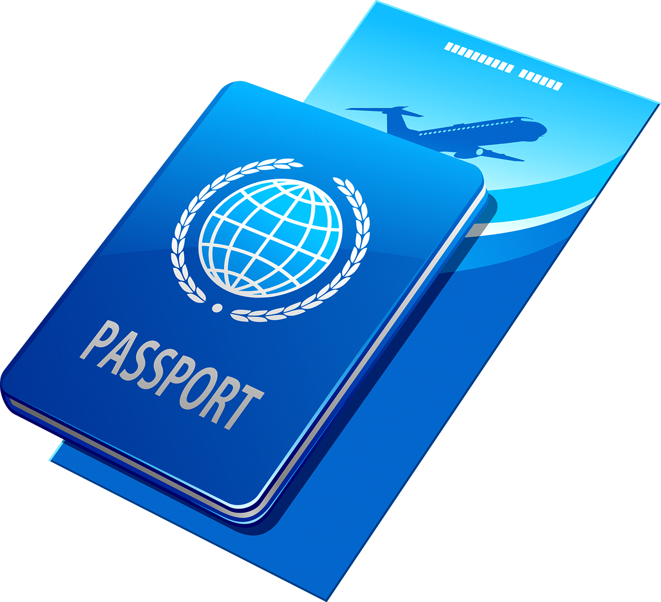 Clip Art - Passport Tickets - Clip Art - Passport Tickets (1300x1185)