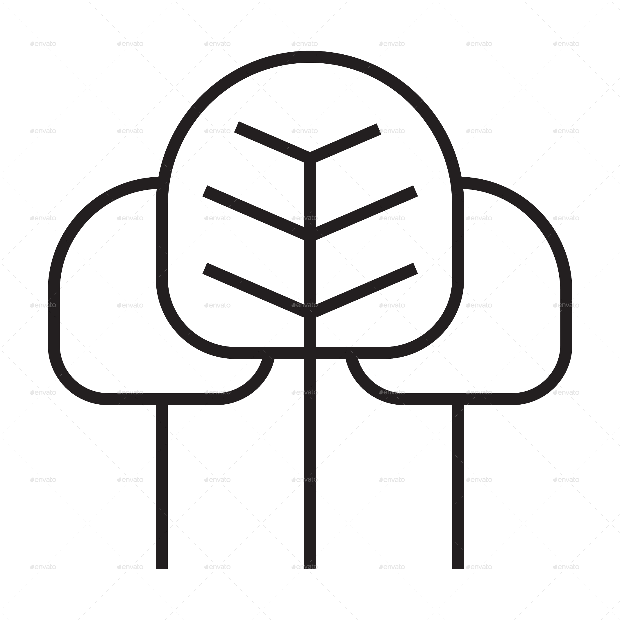 Travel Element Line Icon Set - Illustration (2133x2133)