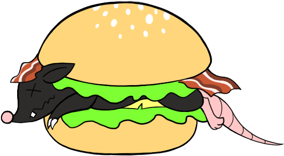 Rat Burger By Jkmeilinh - Ratburger Png (655x427)