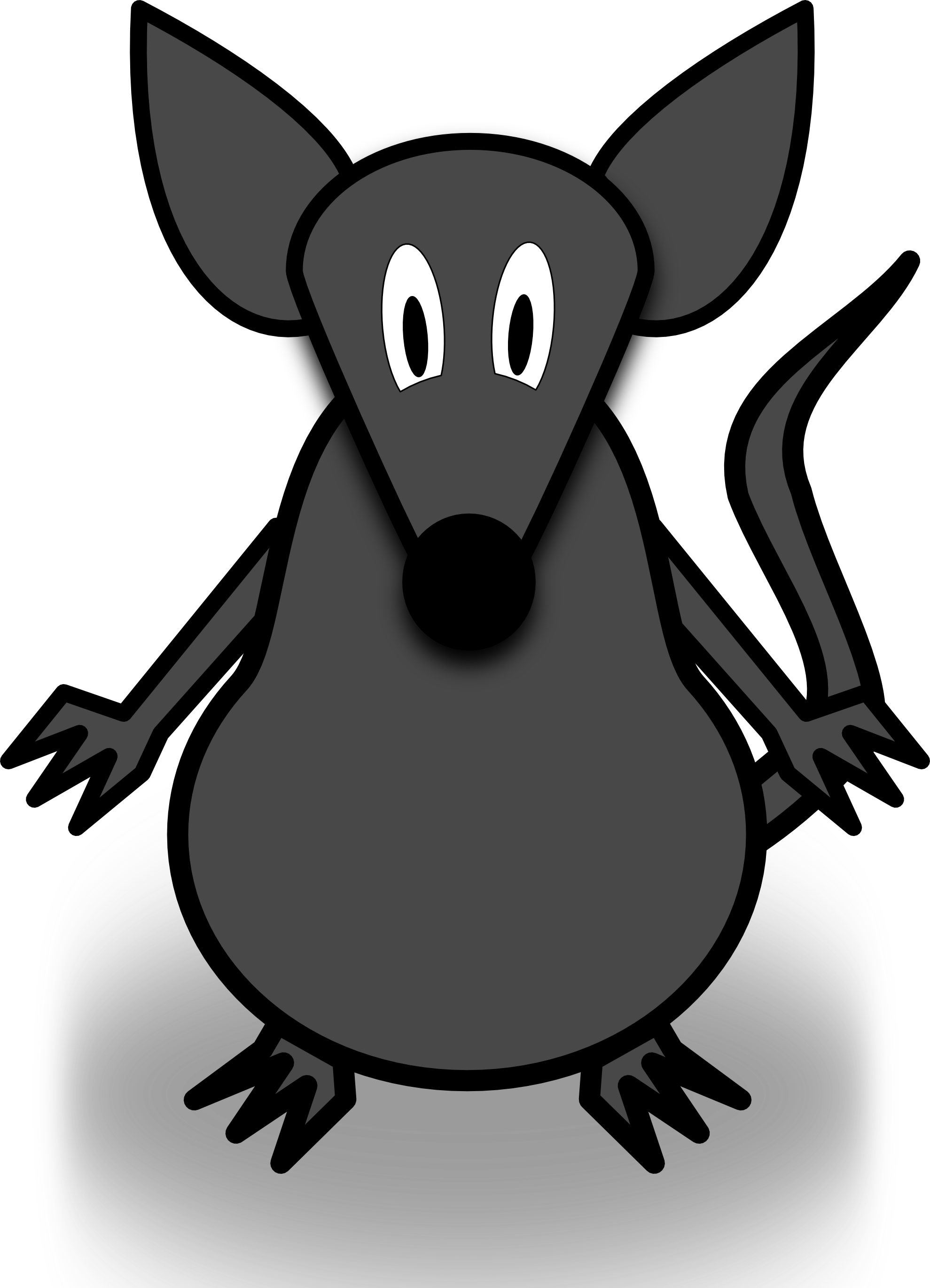 Mice Clipart Tikus - Cartoon Mouse Wall Clock (1979x2741)