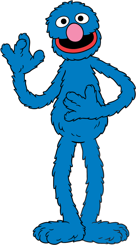 Sesame Street Clipart Grover - Sesame Street Characters Grover - Full ...