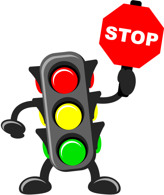Clip Art - Traffic Light Cartoon (671x800)