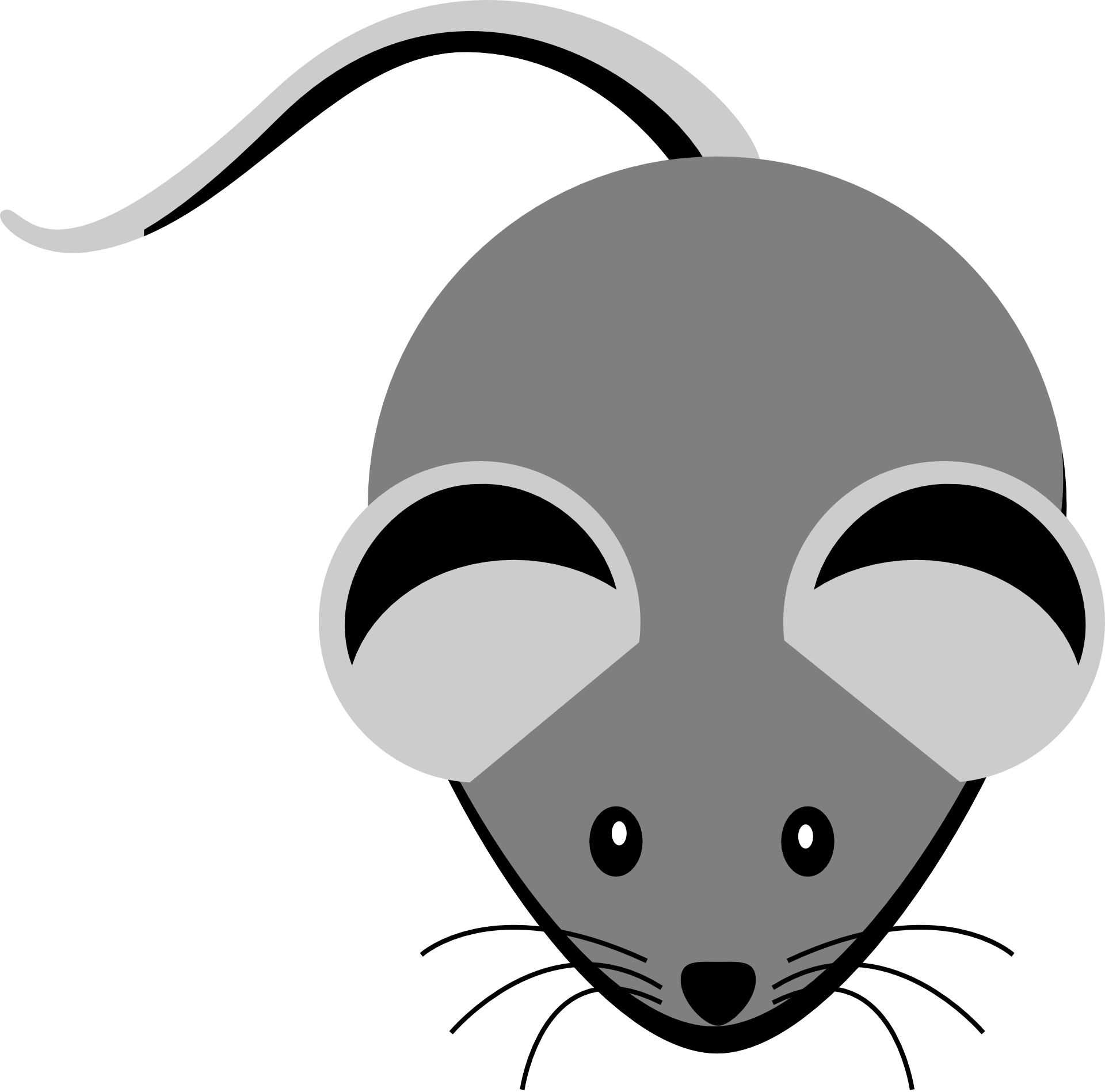 Grey Clipart Small Mouse - Grey Clipart (1920x1897)