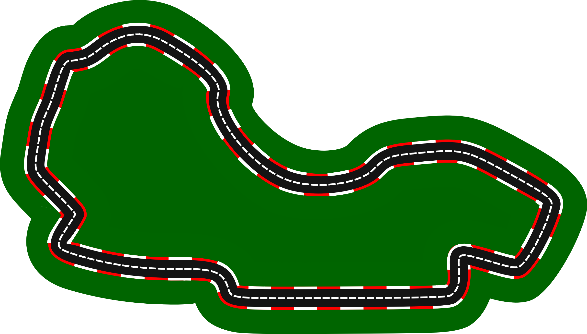 Clipart - Race Track Clipart Png (2400x1364)