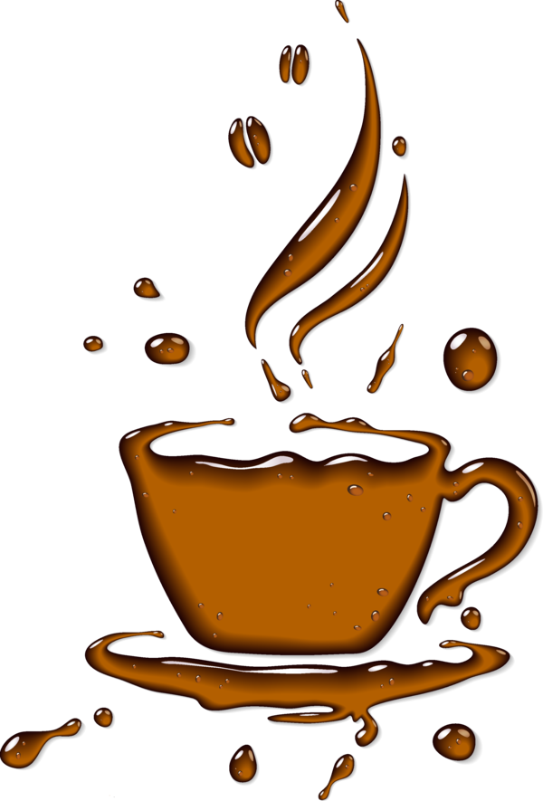 Splash Coffee Cups - Download Vector Coffee Png (600x885)