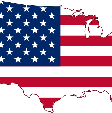 United States Visa Waiver Program/esta And Travel Reminder - Usa Flag (370x402)