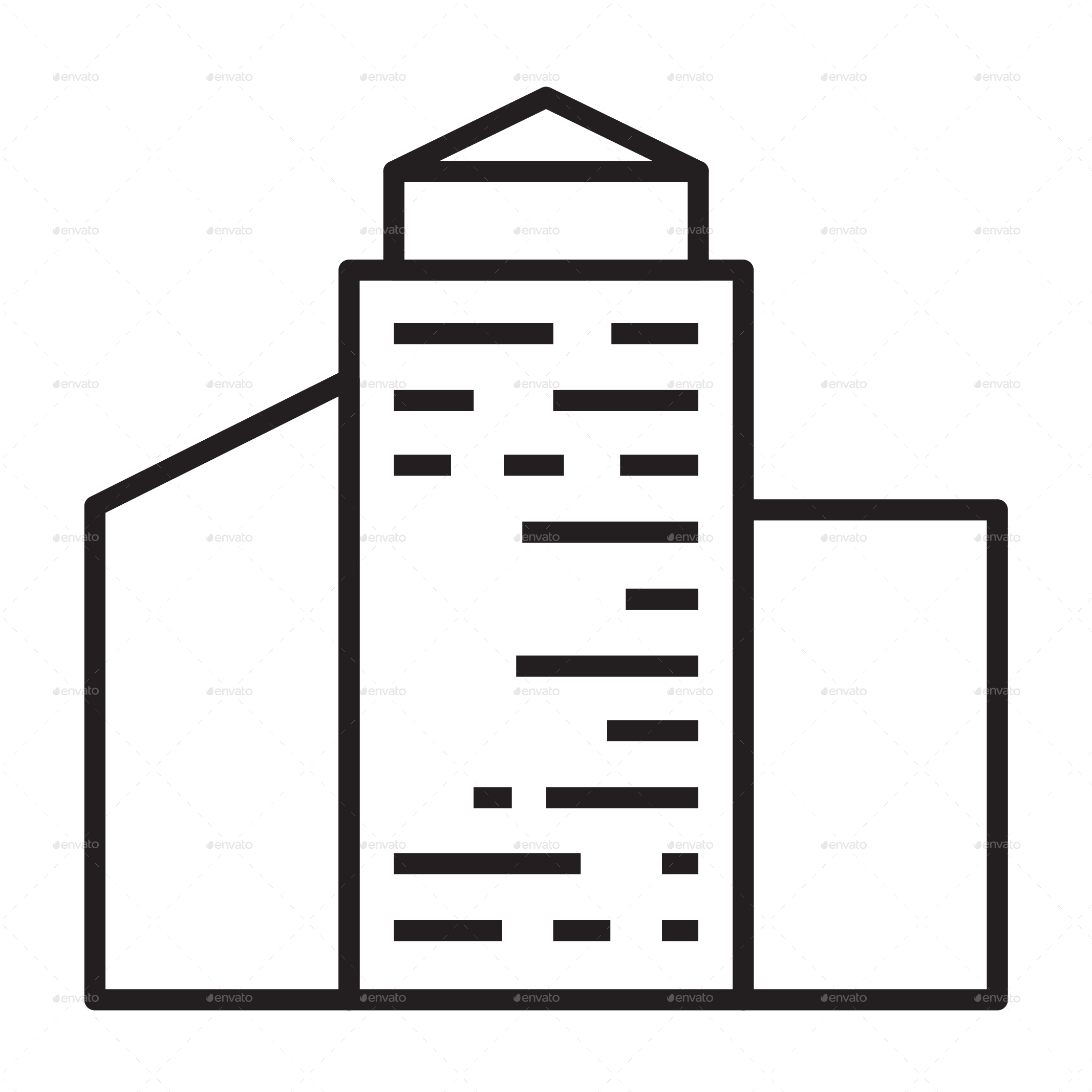 Travel Element Line Icon Set - Line Art (2133x2133)