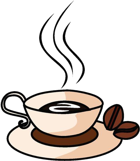 Coffee Cup Cafe Drink - Hot Coffee Cartoon Png (548x600)