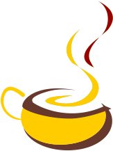 Vector Art Logo Hot Coffee Cup Download - Logo Of Coffee Cup (389x346)