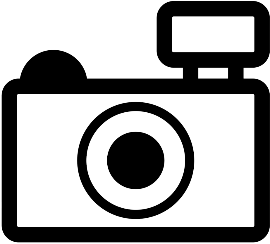 Precious Memories, Passport Photos, Album Cover You - Camera Clipart Black And White (1024x1024)