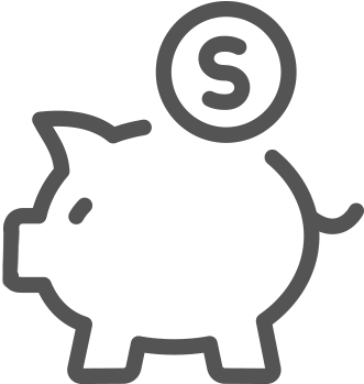 Icon Dark Piggy Bank - Piggy Bank Vector Free (500x500)