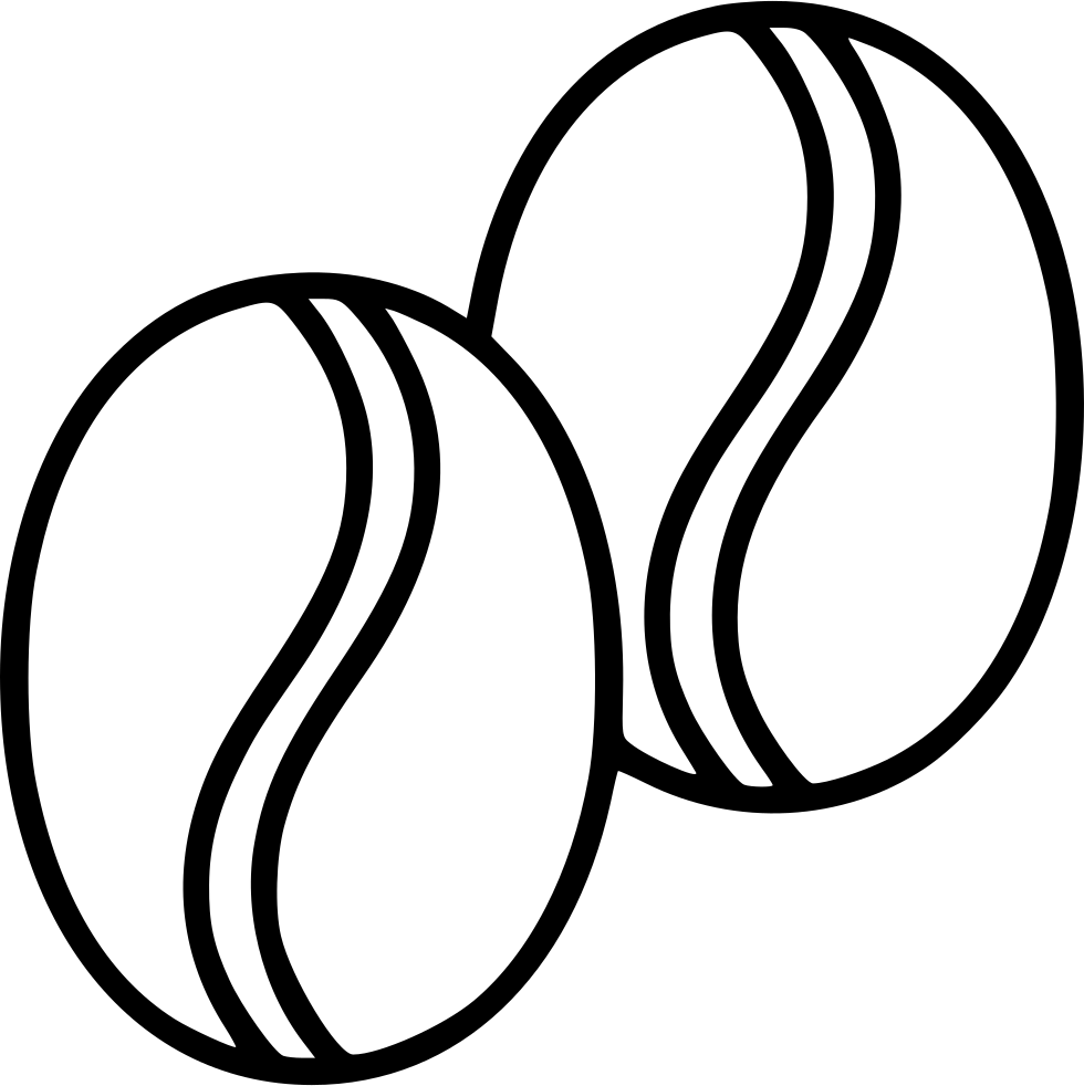 Coffee Bean Comments - Line Art (980x982)