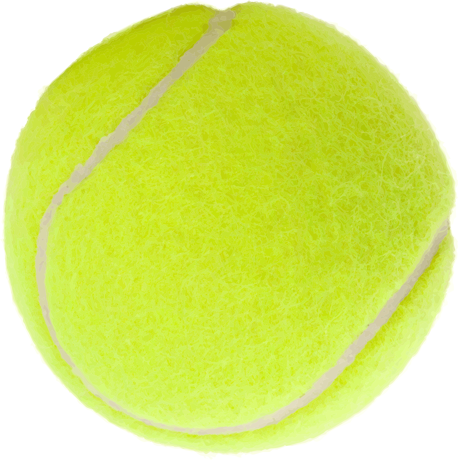 Tennis Ball Free To Use Cliparts - Pelota De Tenis .png (1533x1540)
