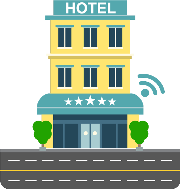 Secure Wi - Hotel Building Png (600x666)